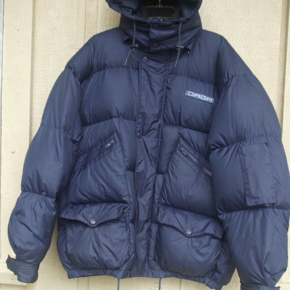 Dada Supreme Navy Hooded Down Puffer Jacket